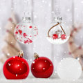 Miniatyrbild 5 av 5: Eleganta Charm Splittersäkra Julgranskulor i Plast, Unikt Set med Julgransprydnader för Juldekoration och Bröllop