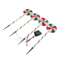 Miniatyrbilde 4 av 5: Solcelled Lollipop-lys IP65 Vanntett 8 Moduser 1 for 4 Dekorative LED Julelemp for Hage Sti Gårdsplass