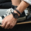 Miniatyrbillede 3 af 5: Mænds Ur Ultra Tyndt Vandtæt Armbåndsur Mænd Mode med Sort Rustfrit Stål Rem Mesh Analog Kvarts Forretningsmænd Ure
