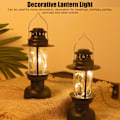 Miniatyrbild 7 av 8: Lykta LED-ljus Dekorativ LED-vindlampa Heminredning för bröllop Födelsedagsfest Karnevaler Svart