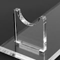 Miniatyrbilde 3 av 8: Transparent Lys Sabel Akryl Stativ Skrivebord Lys Sabel Leke Display Stativ Dekorativ Holder