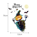 Pikkukuva 2 / 5: 3 kpl Halloween-kurpitsalyhty ikkunatarrat irrotettavat