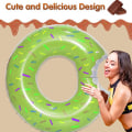 Miniatyrbillede 5 af 5: Donut Bademadras Opblæsbar Donut Bade Ring Donut Svømning