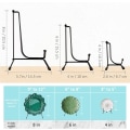 Miniatyrbillede 2 af 7: 5 Pak Iron Display Stativ, Sort Jern Staffeli Plade Display Foto