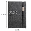 Miniatyrbillede 2 af 6: 2024 Notesbog A5 Planner - 365 Dages Planner, Helligdage, Kontakter