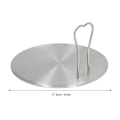 Miniatyrbilde 6 av 8: Varmefordelerplate i rustfritt stål Induksjonsplate Elektrisk induksjonskomfyr Diffusoradapter for hjemmekjøkken 18# 17,5 cm / 6,9 tommer