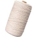 Miniatyrbild 1 av 5: 3mm x 200m Naturlig Makramérep, Makramégarn Bomullsrep Makramésnöre, Makramérep DIY Handarbete för Väggbonad Hängare