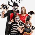 Pikkukuva 4 / 5: 2 kpl Halloween-kuvausrekvisiittaa - Puinen käsikäyttöinen kyltti