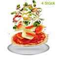 Miniatyrbild 3 av 8: Pizzapanna Set, Konstruktion i rostfritt stål för oöverträffad hållbarhet, Mjukt sluttande kant för enkel hantering & estetik, Mångsidig användning utöver pizza,
