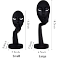 Miniatyrbilde 2 av 7: Moderne og enkel kvinnelig ansiktsstatue Tenker Dame Skulptur Figu