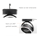 Miniatyrbild 3 av 6: Batteridriven fläkt med 360° rotation, din perfekta följeslagare för utomhusäventyr och nödkraft