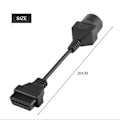 Miniatyrbilde 6 av 8: 17-pins til 16-pins OBD2 Adapterkabel Diagnostisk Skannerkabel for Mazda