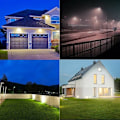 Miniatyrbild 4 av 5: Superstark LED-strålkastare för utomhusbruk, rörelsesensor säkerhetsbelysning med förbättrad detektering, energieffektiv strålkastare för uteplatser och väggar
