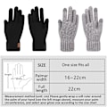Miniatyrbild 2 av 8: 4 par dam vinter touch screen handskar varma fleecefodrade