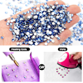 Miniatyrbillede 3 af 5: Krystal Rhinestones, Flade Glassten til Neglekunst, DIY Håndværk