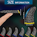 Miniatyrbild 2 av 6: 12st Game Finger Sleeves, reducerad friktion, svart + gul