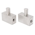 Miniatyrbilde 2 av 8: 2 stk Dobbel 1/0 Gauge til 1/0 Gauge Forsterker Inngang Reduserer Nikkelbelagt Aluminium Legering Høy Effekt for Bil Lyd