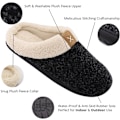 Miniatyrbillede 4 af 7: Mænds Behagelige Memory Foam Hjemmesko med Blødt Plys