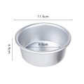 Miniatyrbillede 4 af 5: 4 tommer Aluminium Legering Non-Stick Rund Mini Kageform Bageform Lækagesikker og Nem Frigivelse
