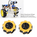 Pikkukuva 7 / 8: Mecanum-pyörät Omni-suuntaiset Älyrobottiauto-osat Tarvikkeet DIY-lelukomponentit 80 mm (2 paria)
