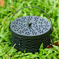 Miniatyrbilde 4 av 5: Myggspiralholder med lokk - svart