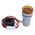 Miniatyrbillede 2 af 8: Digital Strømmåler Universal Amperemeter Signalindikatorlampe Lys AC 220V AD16‑22DSAGul