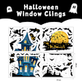 Pikkukuva 2 / 5: Halloween-ikkuna-tarrat kaksisivuiset irrotettavat tarrat juhliin