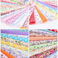 Miniatyrbillede 2 af 5: 50 stykker bomuldsstofpakker patchworkstoffer 25 cm x 25 cm (50 stykker)