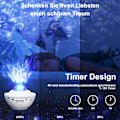 Miniatyrbild 5 av 6: Aurora Adventure, Galaxprojektor för barn och vuxna, Ocean Wave-projektion, fjärrstyrd stjärnljusdisplay, Bluetooth-högtalare, hem