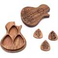 Miniatyrbild 2 av 8: Gitarraccessoarer Trägitarrplock Trägitarrplocklåda och