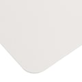 Miniatyrbillede 3 af 8: 2 stk. Mussemåtte 2-sidet PVC Læder Vandafvisende Skrivebordsmatte Kontor Hjem Mus Beskytter 27x21cm (Cremet Hvid Sølv)