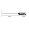Miniatyrbild 9 av 9: Digital kökstermometer Hushållstermometer Ugnstermometer Matlagningstermometer, lång sond, korrosionsskydd, ° C / ° F omkopplingsbar för