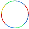 Miniatyrbilde 2 av 6: Avtakbar Hula Hoop for Barn - Treningsutstyr for Gym - 65 cm