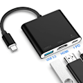 Miniatyrbild 1 av 8: Typ C-adapter, USB 3.1-hubb (USB-C och Thunderbolt 3-port