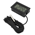 Miniatyrbillede 7 af 8: Sort LCD Indbygget Elektronisk Digital Termometer Vandafvisende Sonde Temperaturmåler til Inkubator