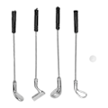 Pikkukuva 1 / 5: 5 kpl Nukkekodin Golfmailat 1:12 Muovi Seos Kestävä Hieno Mini Koko Mini Golfmailat 1:12 Nukkekodin DIY