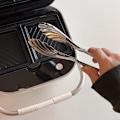 Miniatyrbilde 1 av 3: Kjøkken Tenger Multifunksjonell Varmebestandig Skallformet Rustfritt Stål Kjøkken Tenger for Matlaging Grillservering 201 (23cm/9.1in)