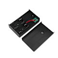 Miniatyrbild 5 av 8: 1W 4V Bärbar Solpanel Laddare Laddningsbox för AA/AAA Batteri Svart