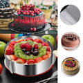 Miniatyrbillede 5 af 5: Kage Ring 6 til 12 Tommer Justerbar Rund Rustfrit Stål Kage Mousse Form Ring Bageudstyr Kage Dekoration Form Bage Ring
