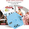 Miniatyrbillede 4 af 5: Terning Timere Gravity Sensor Flip Timer Børne Timer Trænings Timer a