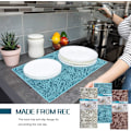 Miniatyrbillede 6 af 8: 3 Pakke Opvaskemåtter Absorberende Vendbar Mikrofiber Tørring