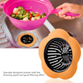 Miniatyrbillede 2 af 5: Orange Blomstformet Plastik Håndvask Si Strainer Aftapning Stop Køkken Badeværelse Tilbehør
