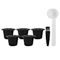 Miniatyrbild 1 av 8: Återanvändbara Kaffekapslar Set, Kompatibla Nespresso Maskiner Rostfritt Stål Mesh Livsmedelsgodkänd PP Plast Miljövänliga Påfyllningsbara Espressokapslar för