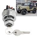 Miniatyrbillede 1 af 8: Tændingsslukke med 2 nøgler 942918 Udskiftning til WILLYS CJ2A CJ3A DJ3A CJ3B CJ5 CJ6