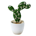 Miniatyrbillede 1 af 5: Kunstig tropisk plante simulering kaktus bonsai kunstig