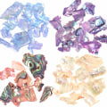 Pikkukuva 3 / 7: 12 Väriä Kynsikoriste Holografiset Glitter-Kuori Sekvenssit Iridescent Mermaid Flakes Tarra Manikyyri Kynsikoriste Tarvikkeet