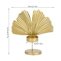 Miniatyrbild 5 av 5: Unik ljusstake i bladform med guld bas för heminredning