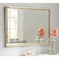 Miniatyrbild 4 av 6: Shut UP You Look Good Quote Mirror Decal Inspirerande Spegeldekal