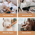 Miniatyrbillede 8 af 8: Indendørs hjemmesko i memory foam, let at træde i, hyggelige til soveværelset, sommerlige og lette