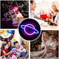 Miniatyrbild 7 av 7: Unik Design Neonskyltar, LED Neonljus för Varm Atmosfär, Väggdekoration för Sovrumsinredning, Lättinstallerade LED-lampor för Hem, Balkong,